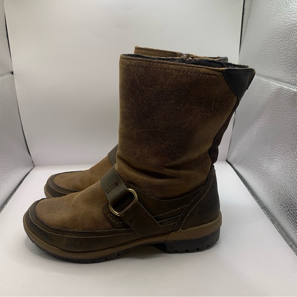 Merrell Women's Emery Buckle Boot size 6.5 mid ankle combat - Picture 2 of 9